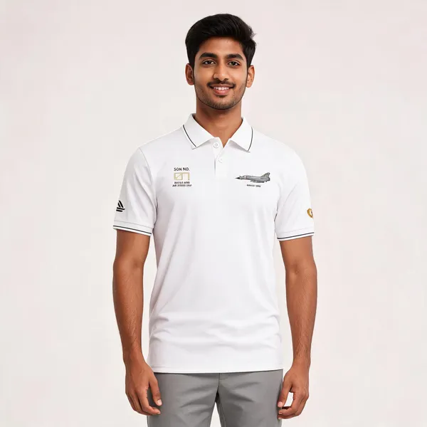 White_Cotton-Lycra_Regular_Fit_Sqn_No_07_Battle_Axes_Polo_T-Shirt_For_Men
