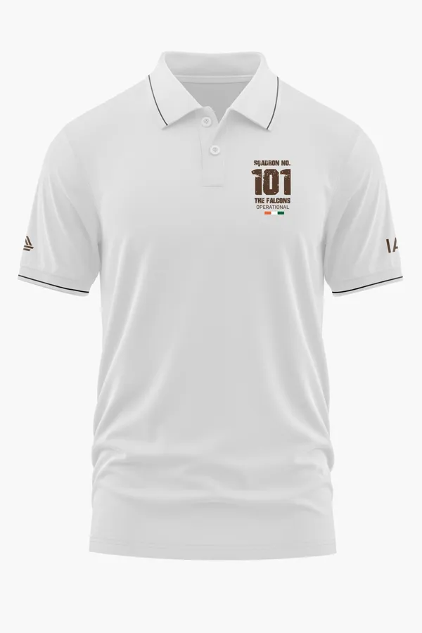 SQN_NO._101_THE_FALCONS_POLO_T-SHIRT_-_White,_XXL
