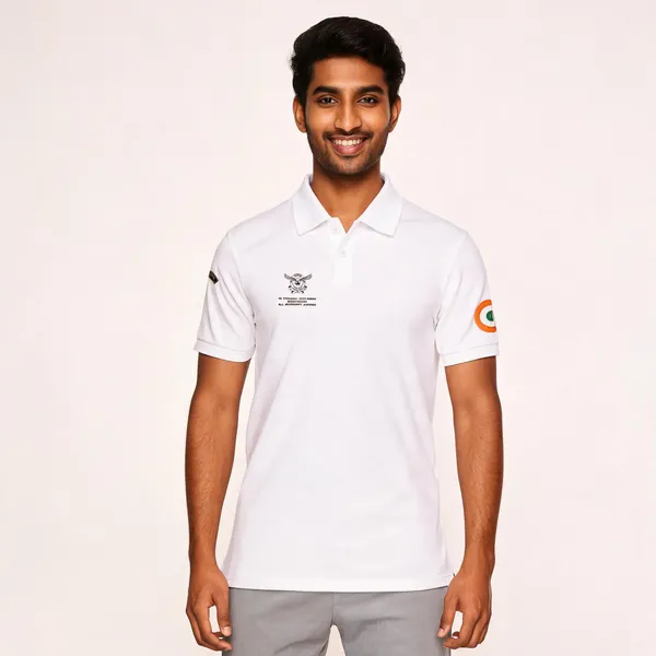 White_Cotton_Blend_Regular_Fit_Polo_T-Shirt_For_Men