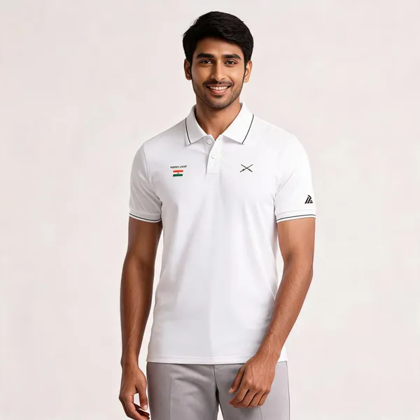 White_Cotton_Lycra_Regular_Fit_Indian_Army_Pride_Polo_T-Shirt_For_Men