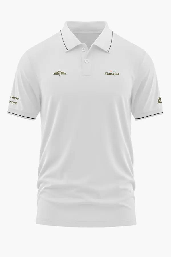 PARACHUTE_REGT._PRIDE_POLO_T-SHIRT_-_White,_XL