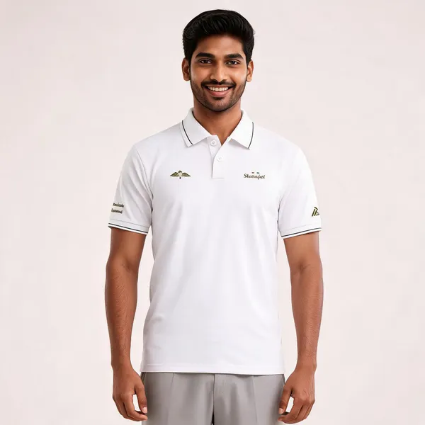 White_Cotton_Blend_Regular_Fit_Parachute_Regiment_Polo_T-Shirt_For_Men