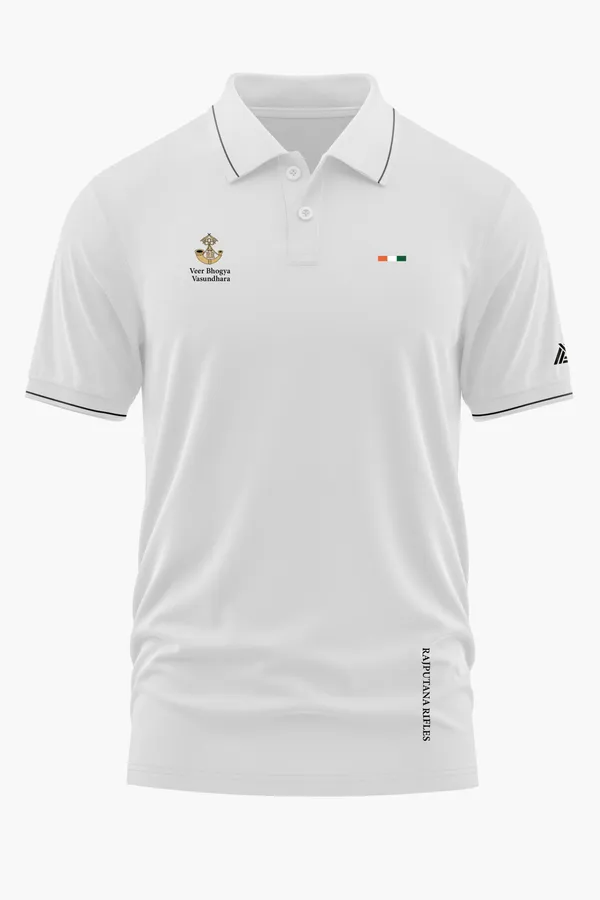 RAJPUTANA_RIFLES_POLO_T-SHIRT_-_White,_XXL