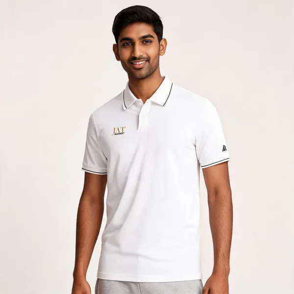 White_Cotton-Lycra_Regular_Fit_Jat_Regiment_Polo_T-Shirt_For_Men