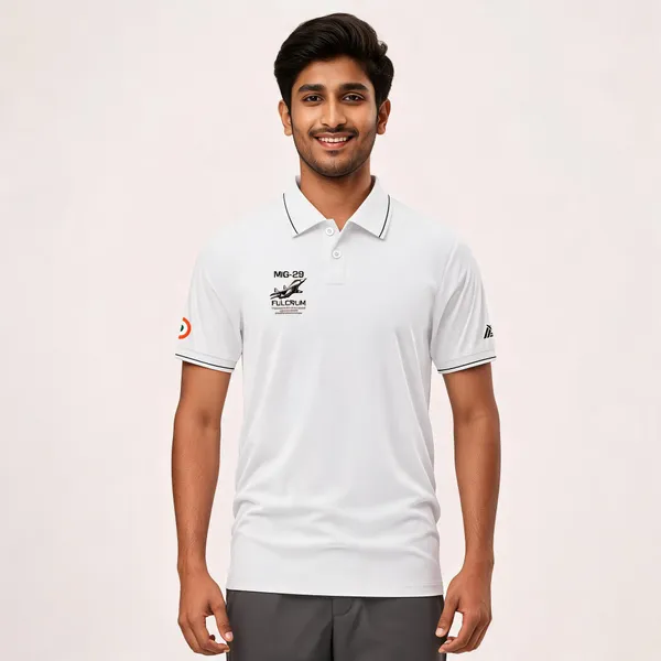 White_Cotton-Lycra_Regular_Fit_Mig-29_Fulcrum_Polo_T-Shirt_For_Men