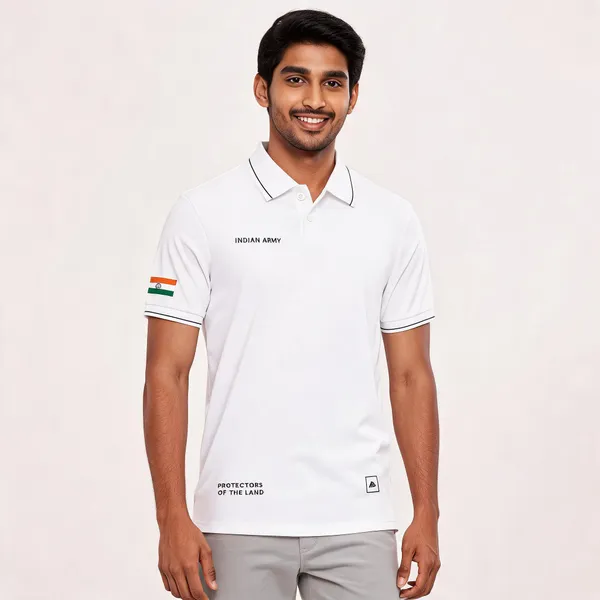 White_Cotton_Regular_Fit_Indian_Army_Elite_Polo_T-Shirt_For_Men