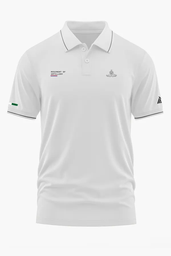 REGT._OF_ARTILLERY_POLO_T-SHIRT_-_White,_XXL