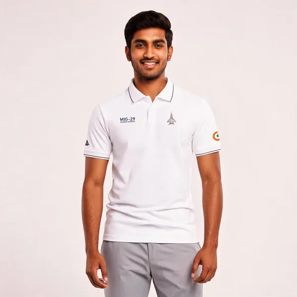 White_Cotton_Blend_Regular_Fit_Polo_T-Shirt_For_Men