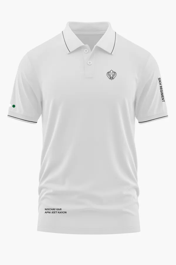 SIKH_REGIMENT_POLO_T-SHIRT_-_White,_XXL