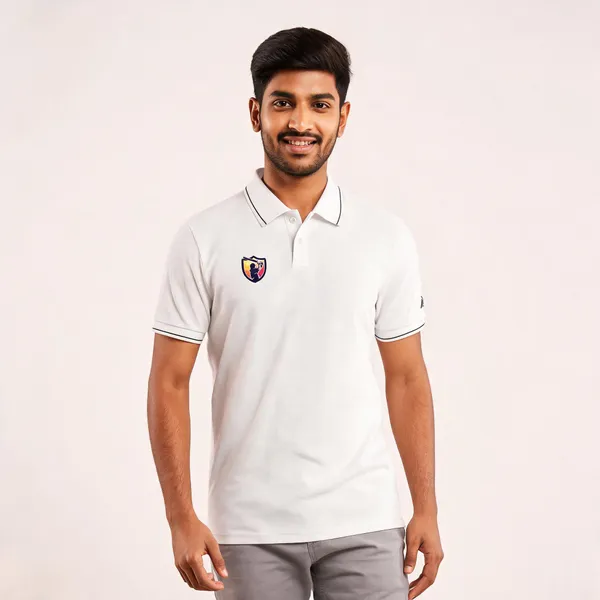 White_Cotton_Lycra_Regular_Fit_Heritage_Crest_Polo_T-Shirt_For_Men