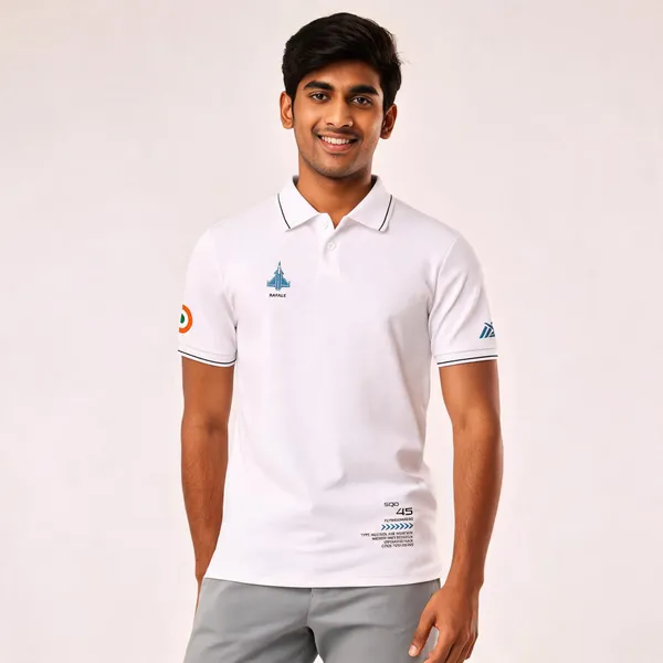 White_Cotton_Blend_Regular_Fit_Polo_T-Shirt_For_Men