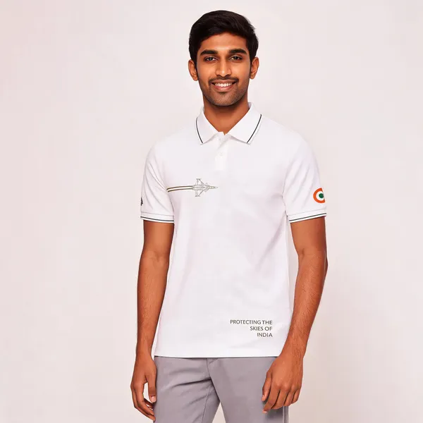 White_Cotton_Lycra_Regular_Fit_Airspace_Guardian_Polo_T-Shirt_For_Men