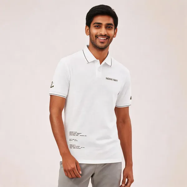 White_Cotton_Blend_Regular_Fit_Polo_T-Shirt_For_Men