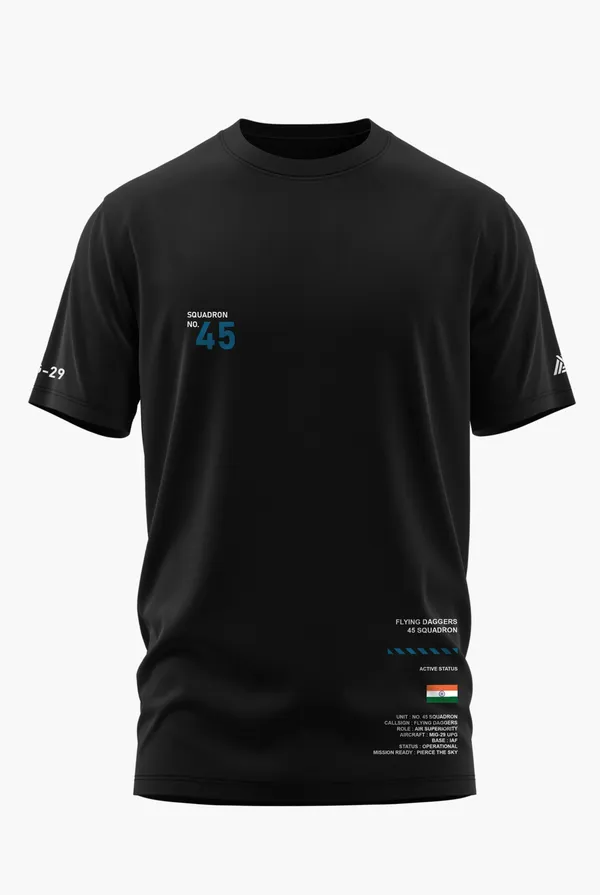 IAF_45_SQUADRON_COTTON_T-SHIRT_-_Black,_XL