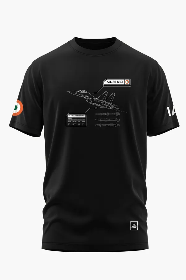 SUKHOI_STRIKE_COTTON_T-SHIRT_-_Black,_XXL