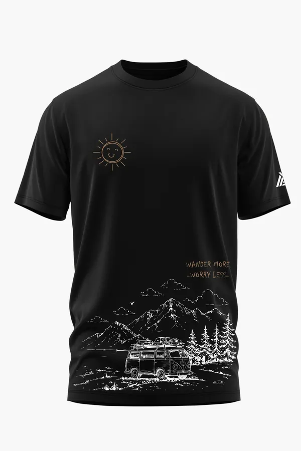 WANDER_MORE_WORRY_LESS_COTTON_T-SHIRT_-_Black,_XXL