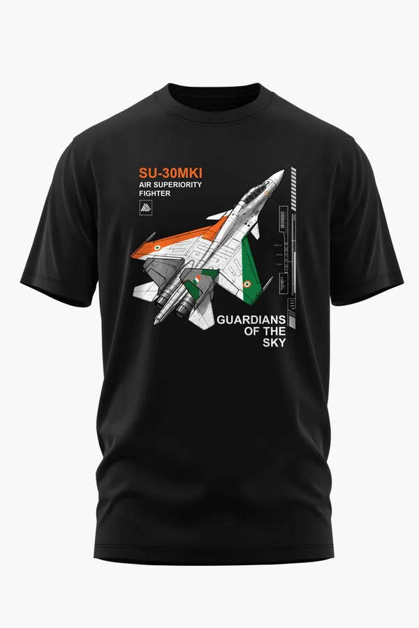 SU-30MKI_ELITE_COTTON_T-SHIRT_-_Black,_XXL