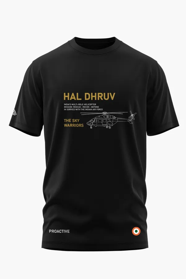 HAL_DHRUV-SKY_WARRIORS_COTTON_T-SHIRT_-_Black,_XL