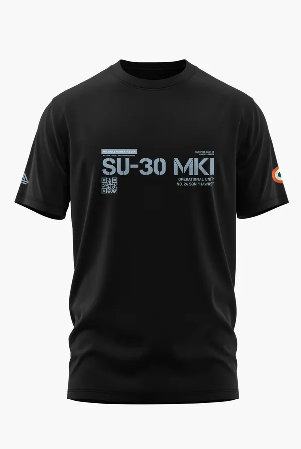 SU30_MKI-THE_HAWKS_COTTON_T-SHIRT_-_Black,_XL