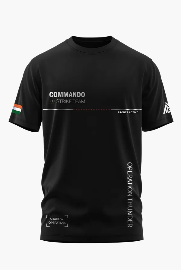 COMMANDO_STRIKE_TEAM_COTTON_T-SHIRT_-_Black,_XL