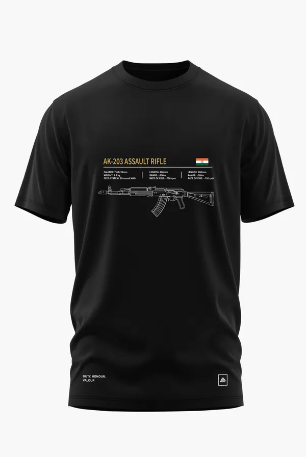 ASSAULT_RIFLE_COTTON_T-SHIRT_-_Black,_XL
