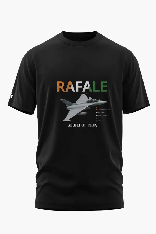 RAFALE_SWORD_OF_INDIA_COTTON_T-SHIRT_-_Black,_XL