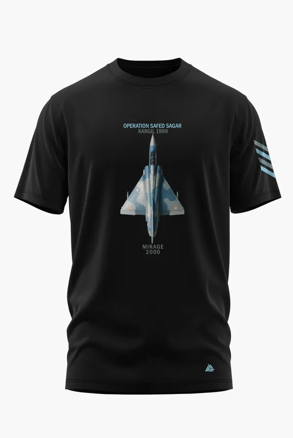 MIRAGE_2000_OP._SAFED_SAGAR_COTTON_T-SHIRT_-_Black,_XL