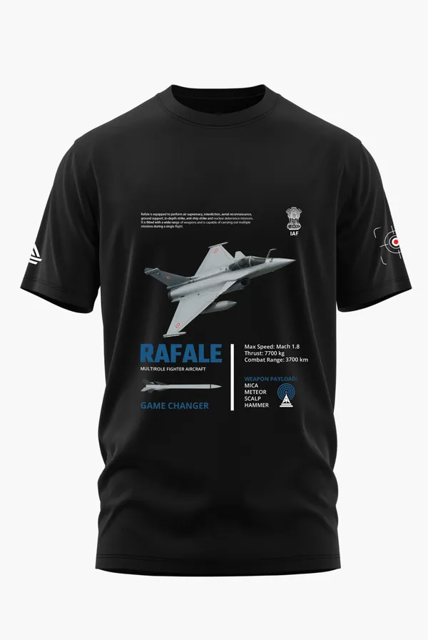 RAFALE_AIR_SUPREMACY_COTTON_T-SHIRT_-_Black,_XL