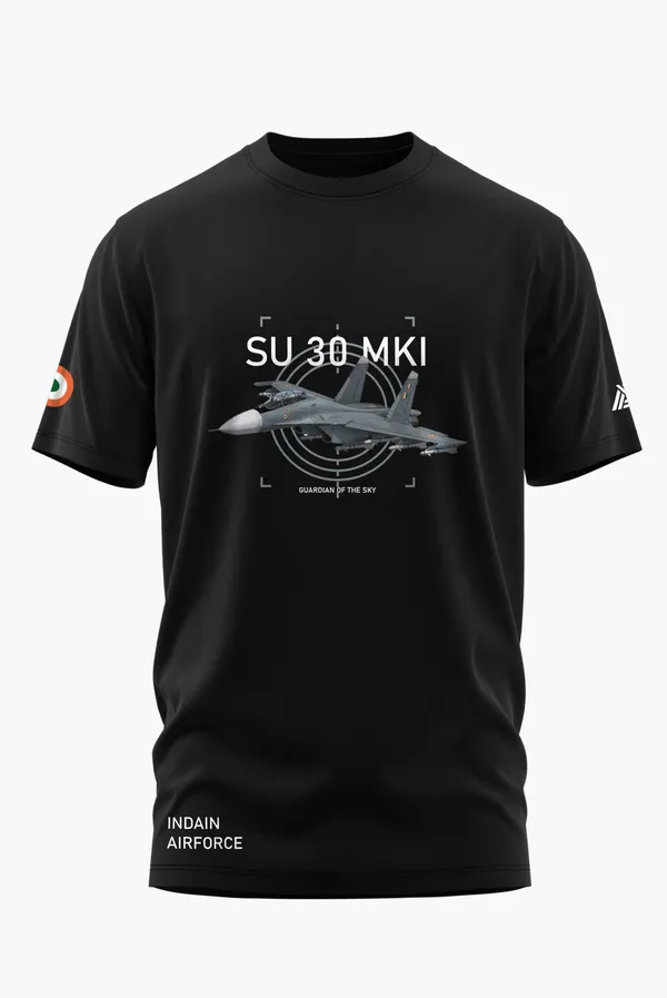 SU-30_MKI_GUARDIAN_OF_THE_SKY_COTTON_T-SHIRT_-_Black,_XL