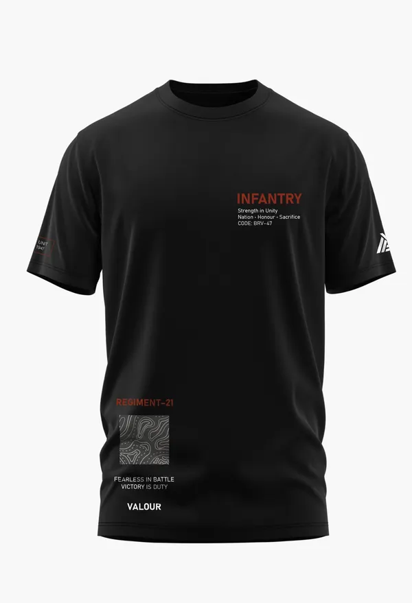 INFANTRY_STRENGTH_IN_UNITY_COTTON_T-SHIRT_-_Black,_XL