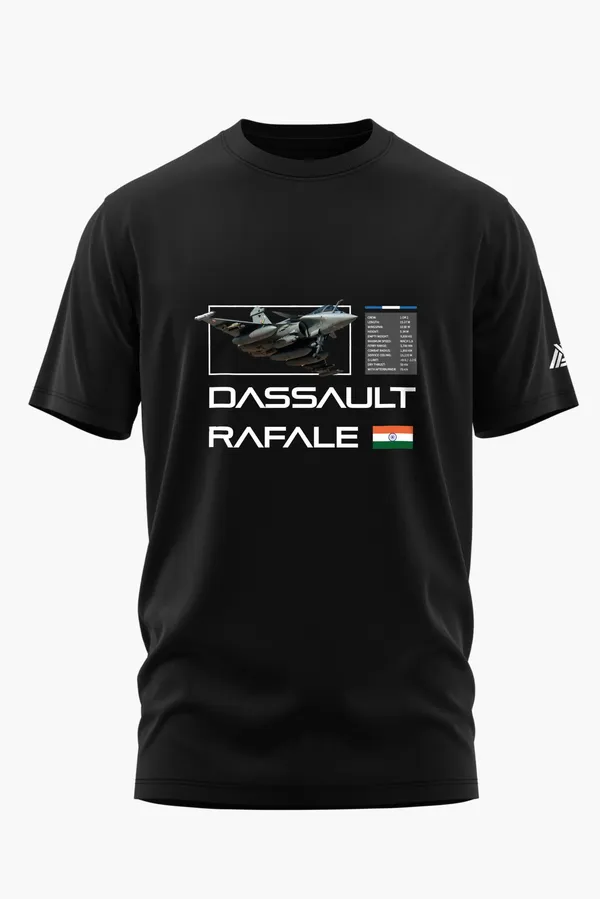 DASSAULT_RAFALE_STRIKE_COTTON_T-SHIRT_-_Black,_XL