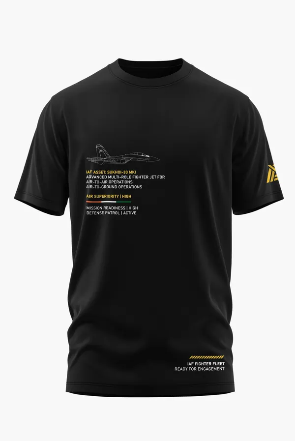 SU-30_MKI_MISSION_READINESS_COTTON_T-SHIRT_-_Black,_XL