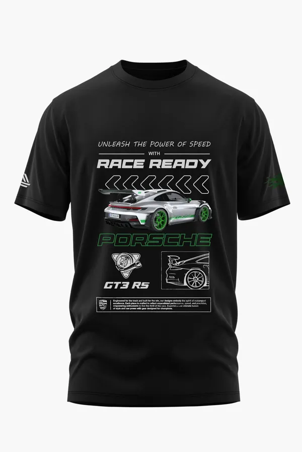 PORSCHE_RACE_READY_COTTON_T-SHIRT_-_Black,_XL