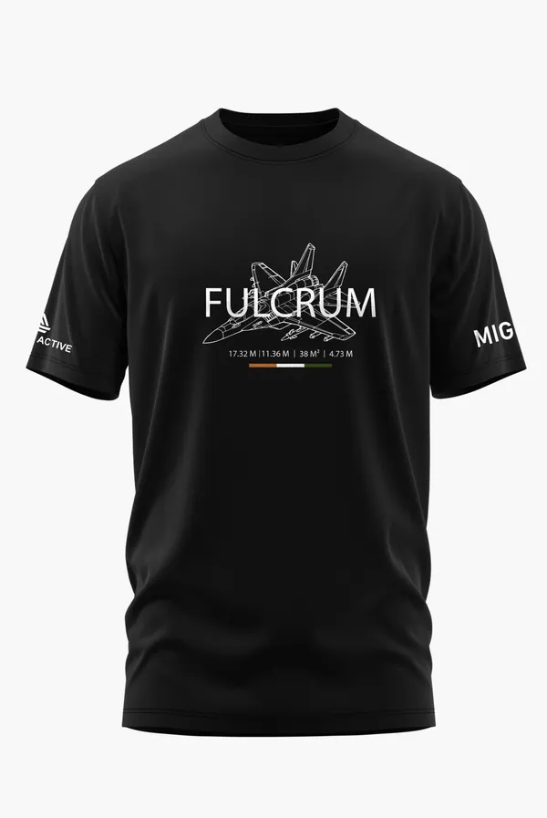 FULCRUM_MiG-29_EDITION_COTTON_T-SHIRT_-_Black,_XL