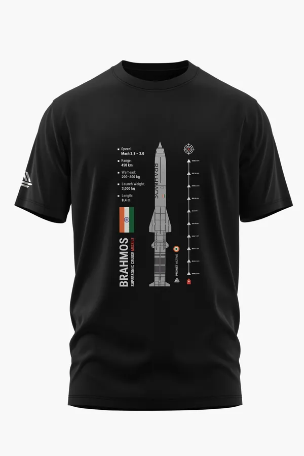 BRAHMOS_MISSILE_COTTON_T-SHIRT_-_Black,_XL