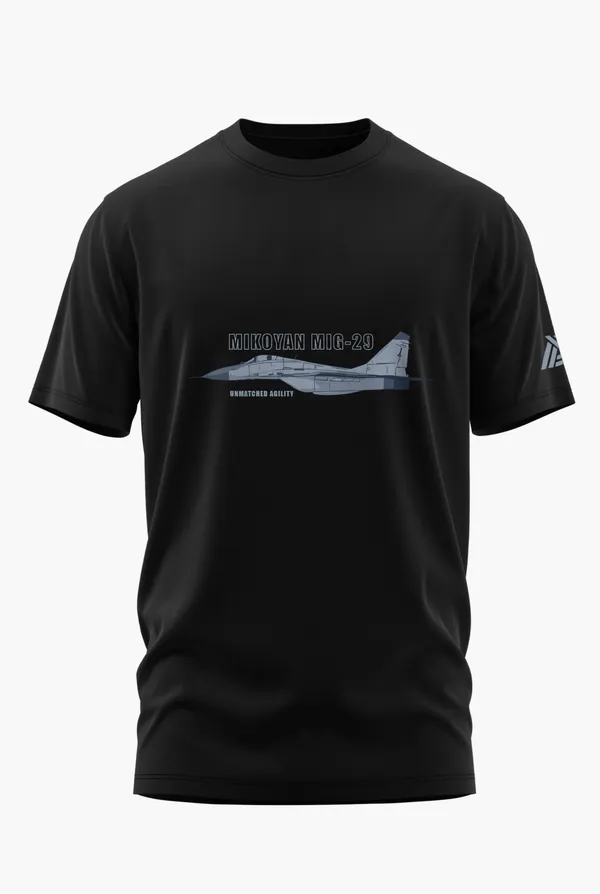 MIG-29_UNMATCHED_AGILITY_COTTON_T-SHIRT_-_Black,_XL