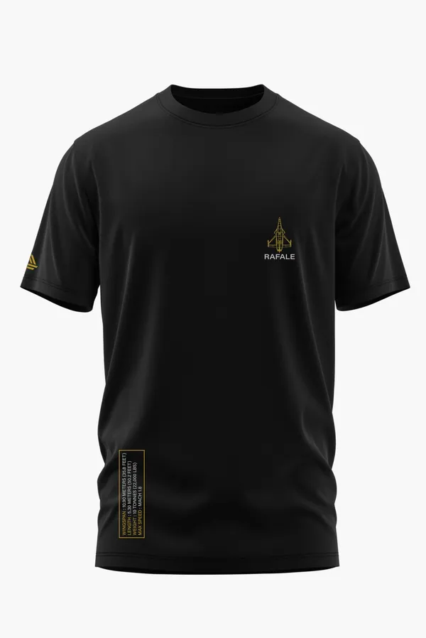 RAFALE_MULTIROLE_FIGHTER_JET_COTTON_T-SHIRT_-_Black,_XL