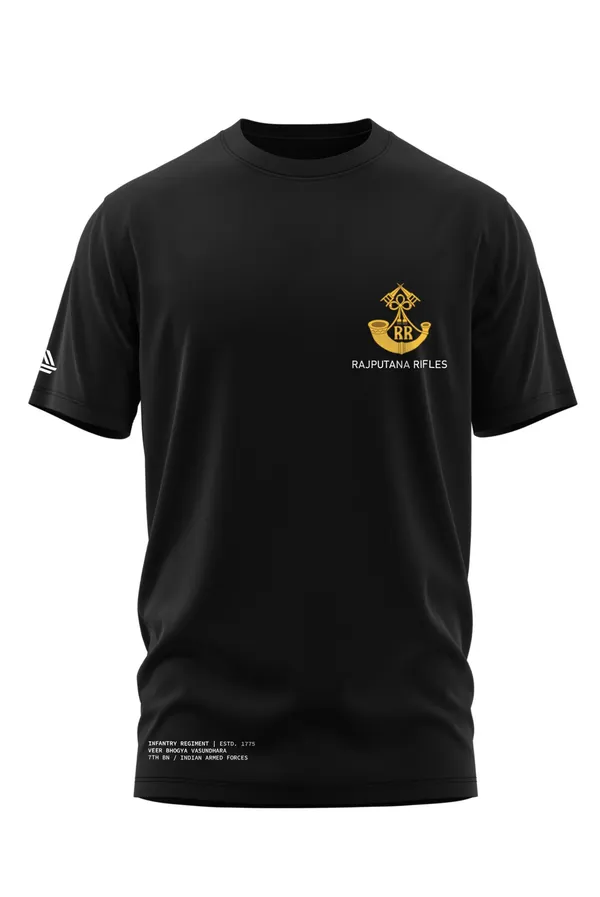 RAJPUTANA_INFANTRY_REGT._COTTON_TSHIRT_-_Black,_XL