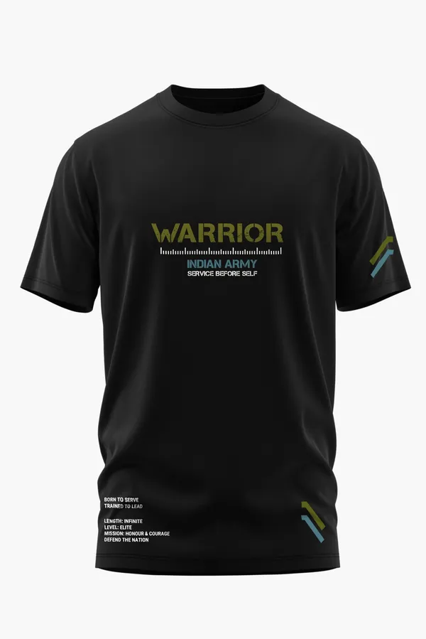INDIAN_ARMY_BORN_TO_SERVE_COTTON_T-SHIRT_-_Black,_XL