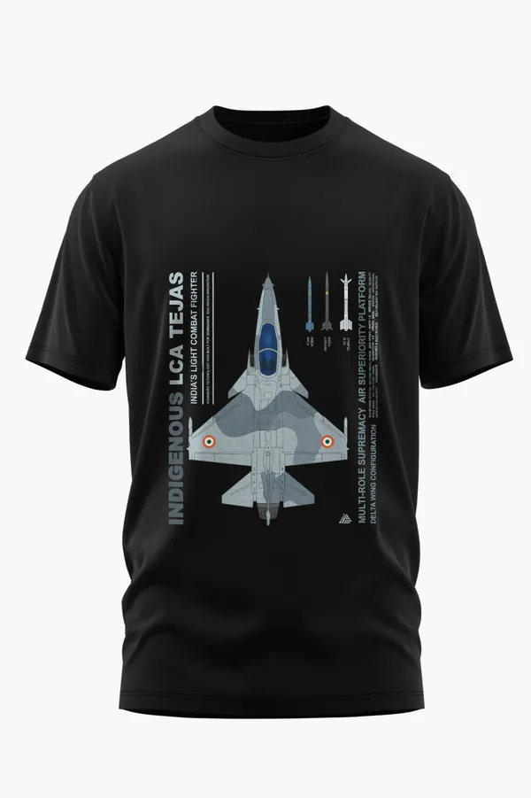 TEJAS_LIGHT_COMBAT_LEGEND_COTTON_T-SHIRT_-_Black,_XL