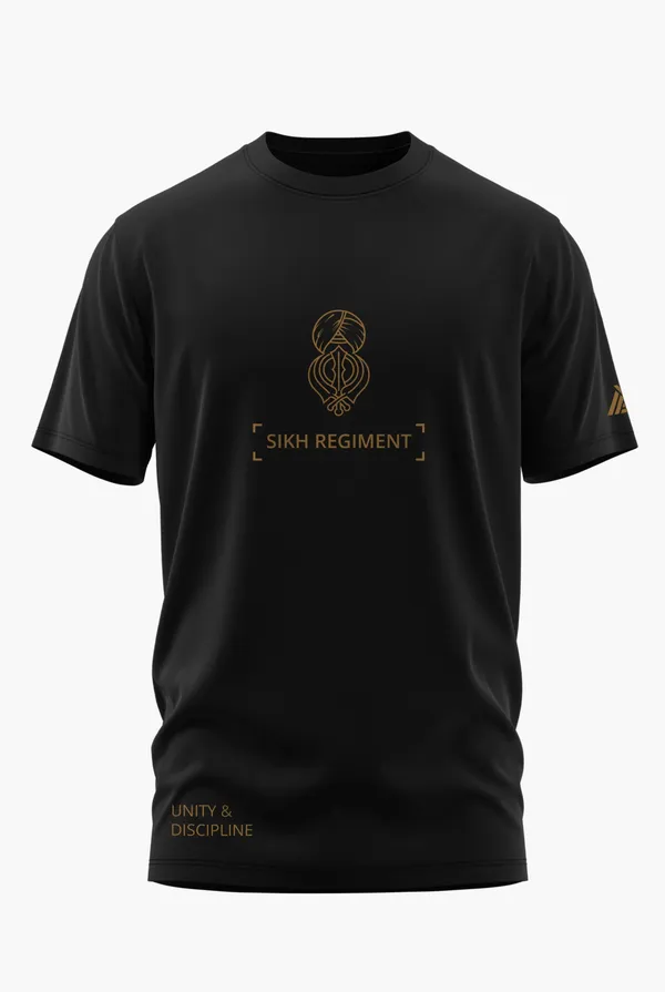 SIKH_REGIMENT_COTTON_T-SHIRT_-_Black,_XL
