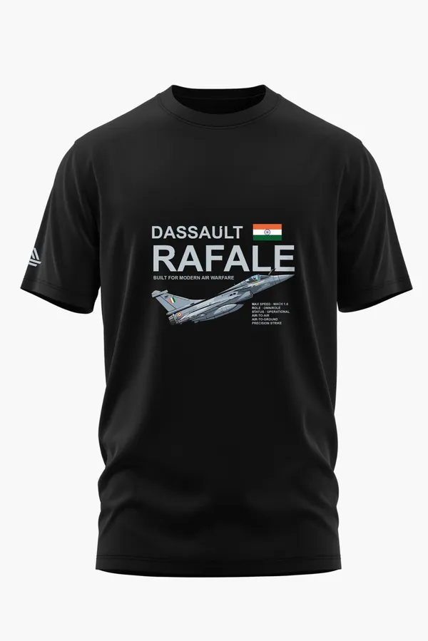 RAFALE_MACH_POWER_COTTON_T-SHIRT_-_Black,_XL