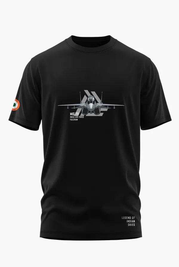MIG_29_LEGEND_OF_INDIAN_SKIES_COTTON_T-SHIRT_-_Black,_XL