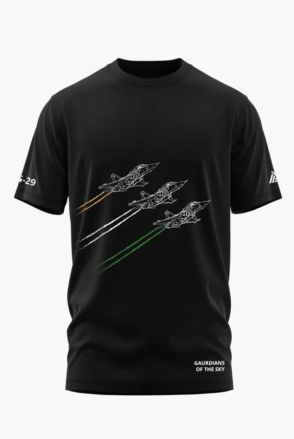 MIG-29_FORMATION_FLIGHT_COTTON_T-SHIRT_-_Black,_XL