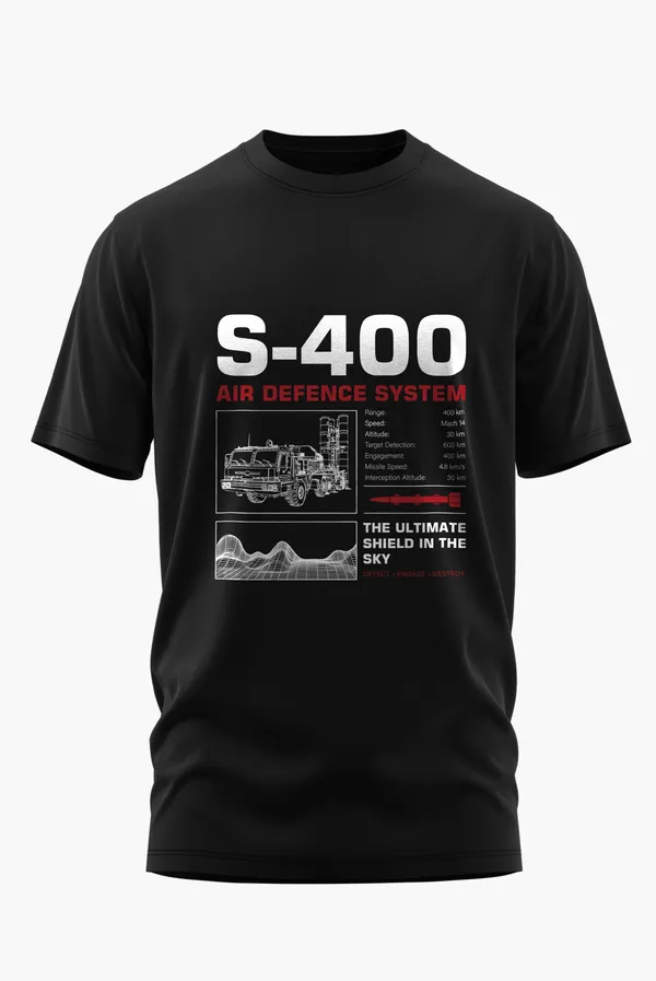 S400_AIR_DEFENCE_SYSTEM_COTTON_T-SHIRT_-_Black,_XL