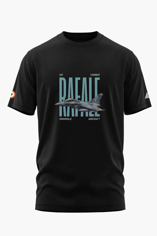 RAFALE_COMBAT_AIRCRAFT_COTTON_T-SHIRT_-_Black,_XL
