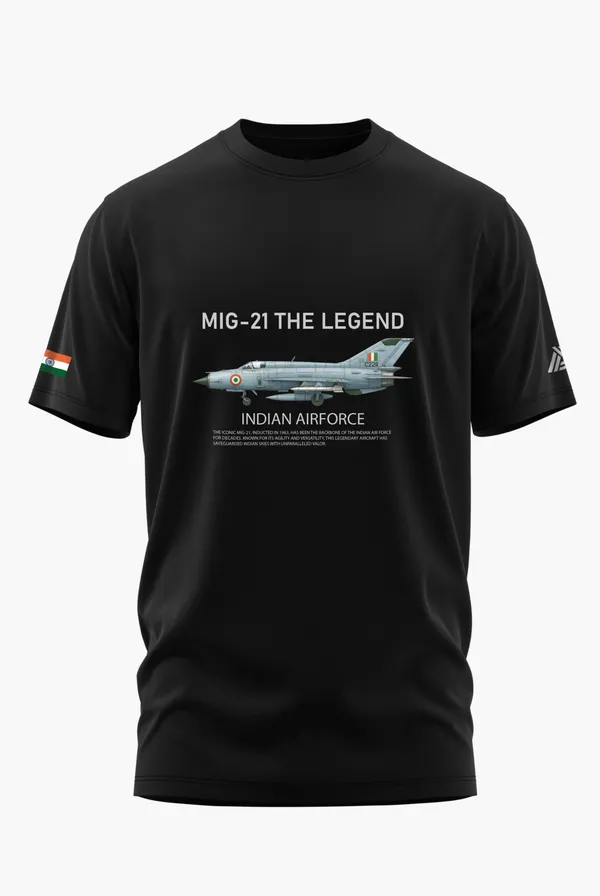 MIG_21_THE_LEGEND_COTTON_T-SHIRT_-_Black,_XL