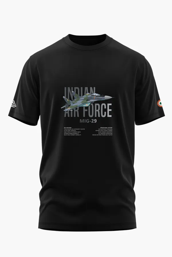MIG-29_COMBAT_FORCE_COTTON_T-SHIRT_-_Black,_XL