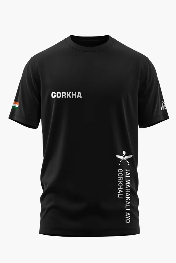 JAI_MAHAKALI_AYO_GORKHALI_COTTON_T-SHIRT_-_Black,_XL