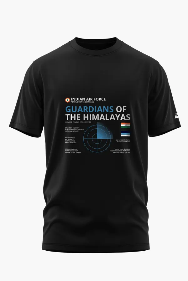 IAF_HIMALAYAN_SHIELD_COTTON_T-SHIRT_-_Black,_XL